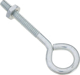 National Hardware N221-077 Eye Bolt, #10-24 Thread, 1-1/4 in L Thread, 1/2 in ID Dia Eye, 1.69 in L Shank, Steel, Zinc
